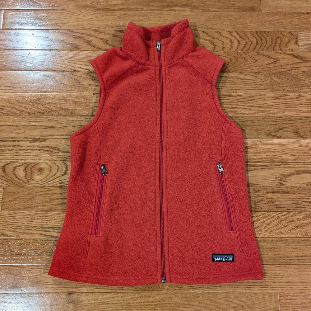 Patagonia Vintage Synchilla Red Fleece Vest Small